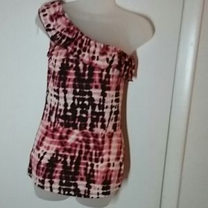 One arm ruffle top